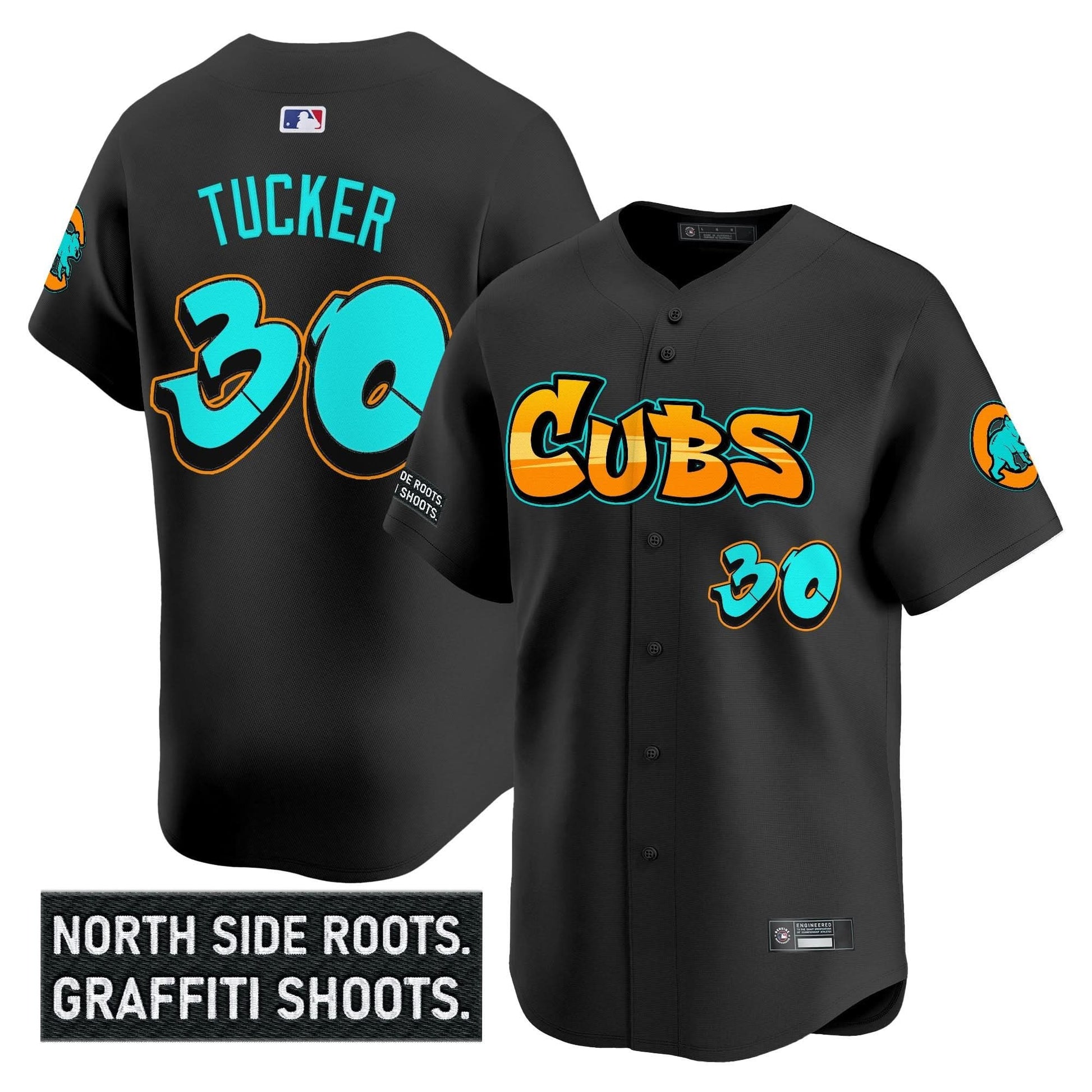 Men's Chicago Cubs 'Graffiti North Side Edition' Vapor Premier Limited Jersey - All Stitched