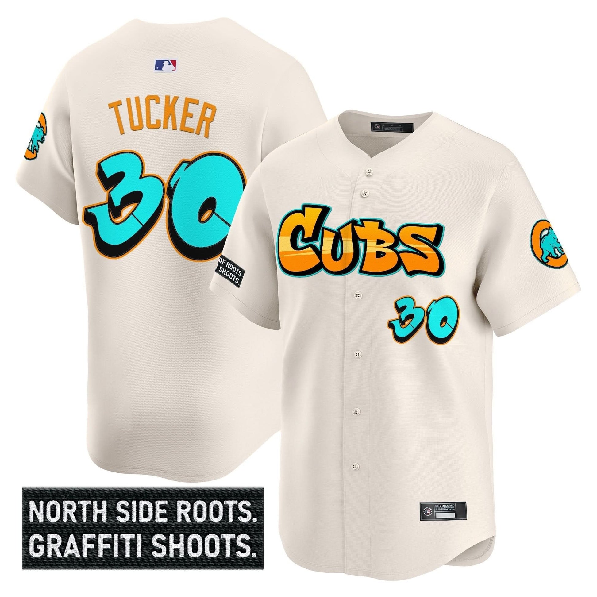 Men's Chicago Cubs 'Graffiti North Side Edition' Vapor Premier Limited Jersey - All Stitched