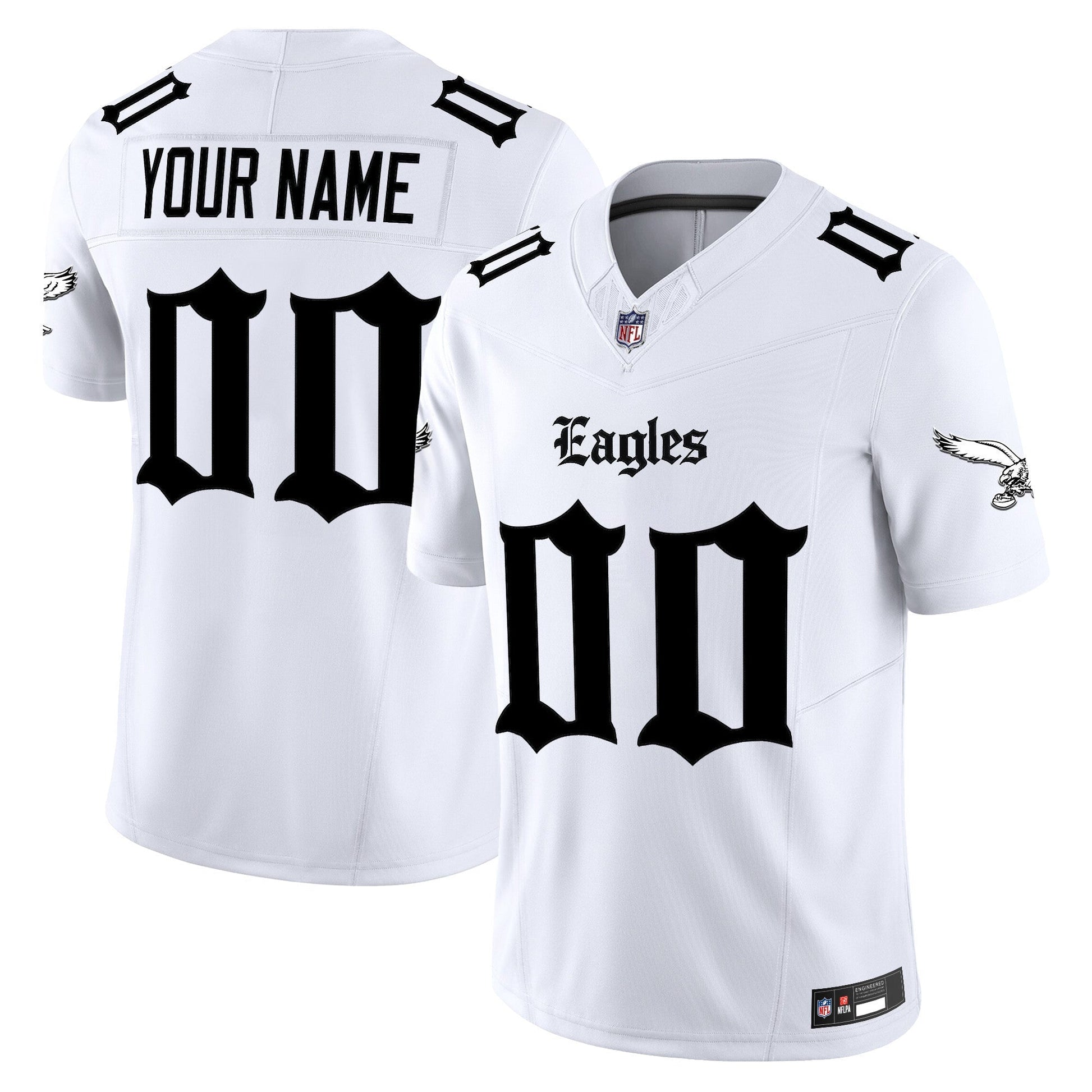 Philadelphia Eagles 'Gothic Philly Edition' Vapor Limited Custom Jersey - All Stitched