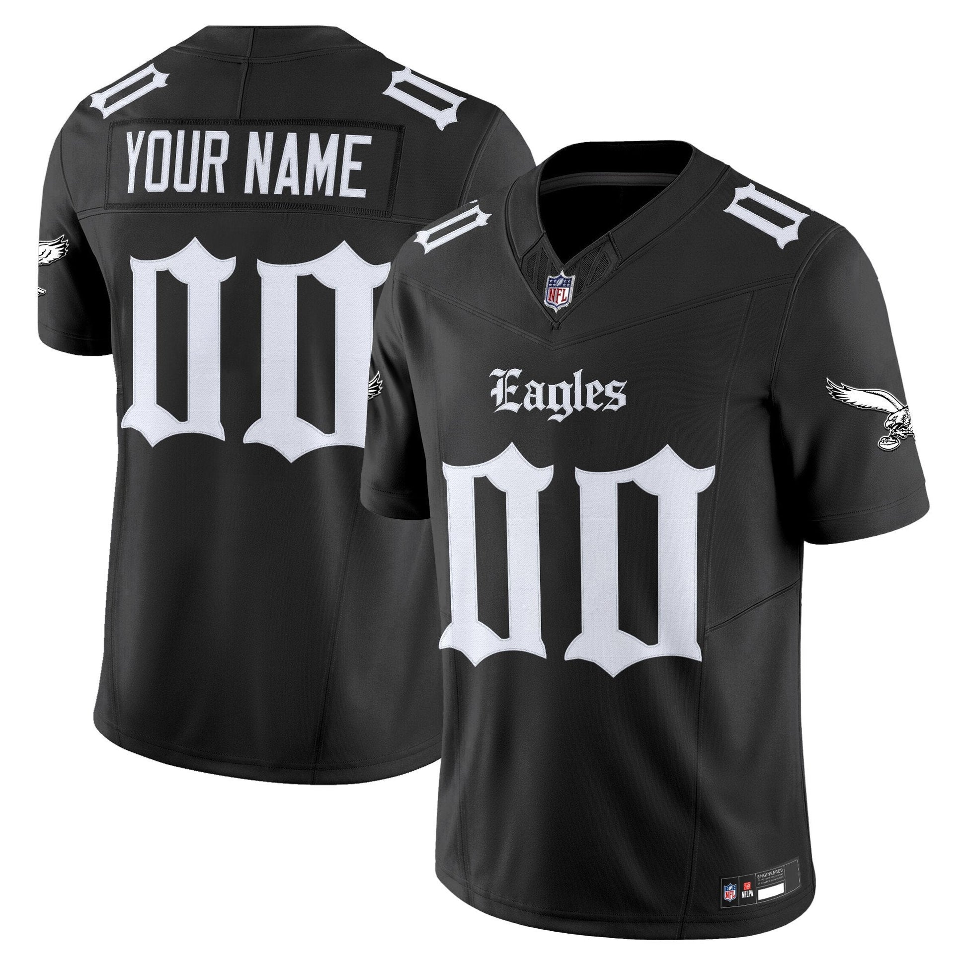 Philadelphia Eagles 'Gothic Philly Edition' Vapor Limited Custom Jersey - All Stitched