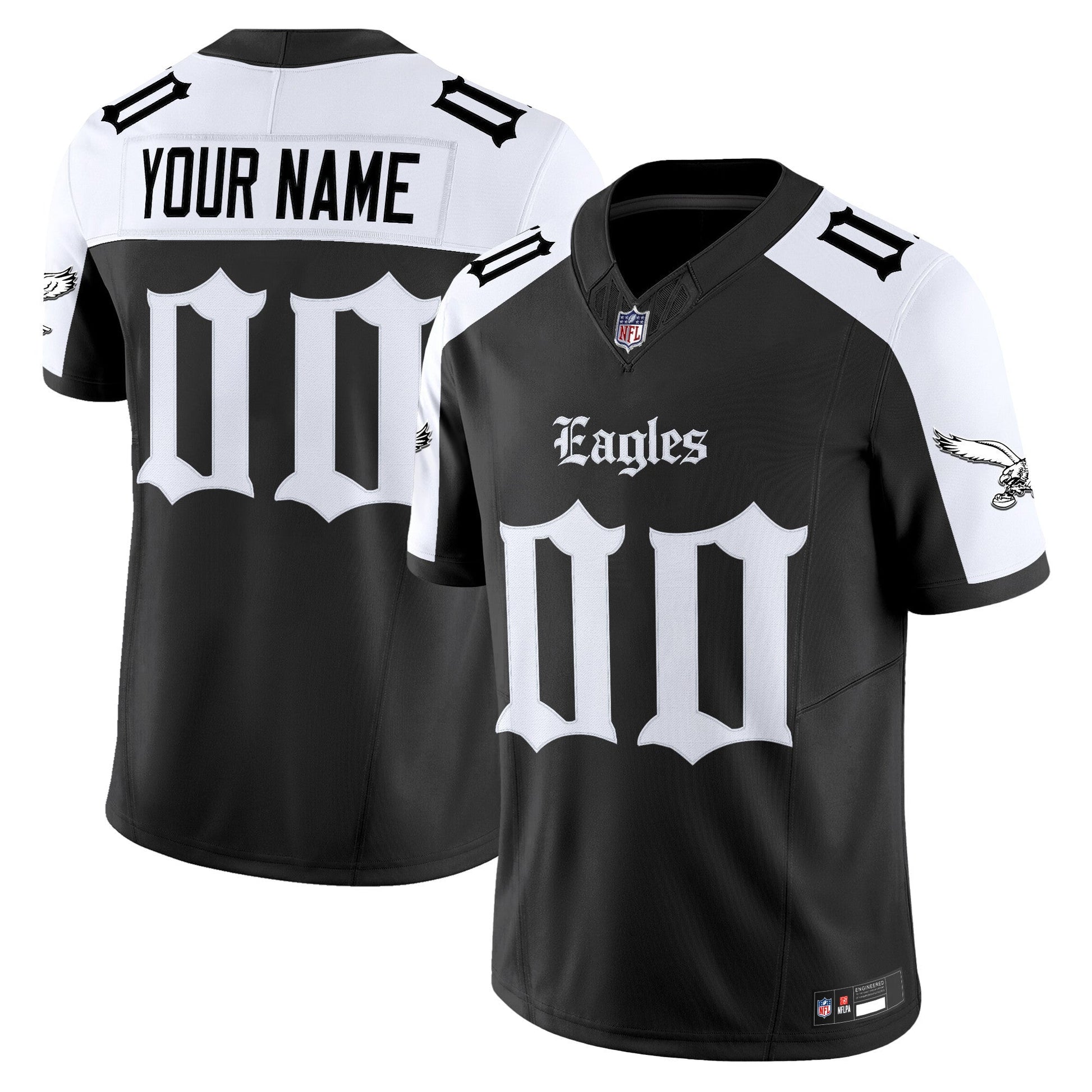 Philadelphia Eagles 'Gothic Philly Edition' Vapor Limited Custom Jersey - All Stitched