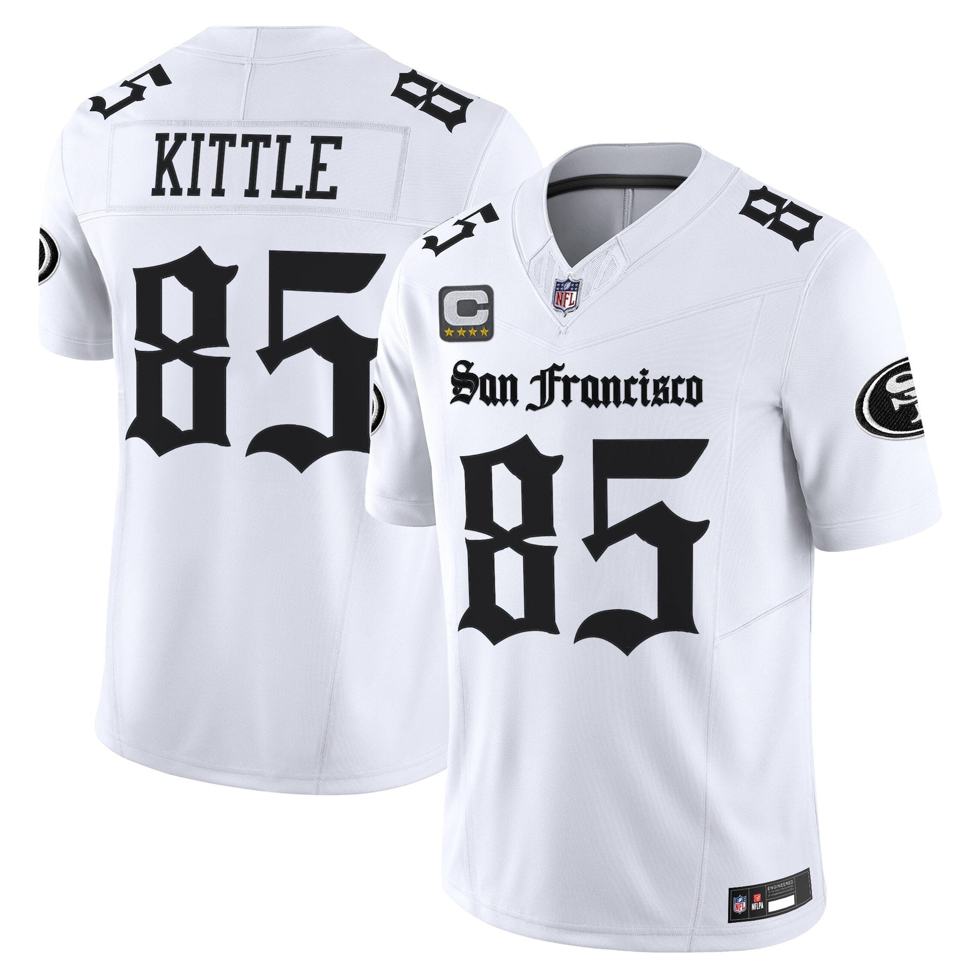 Men's San Francisco 49ers 'Gothic Edition' Vapor Limited Jersey - All Stitched