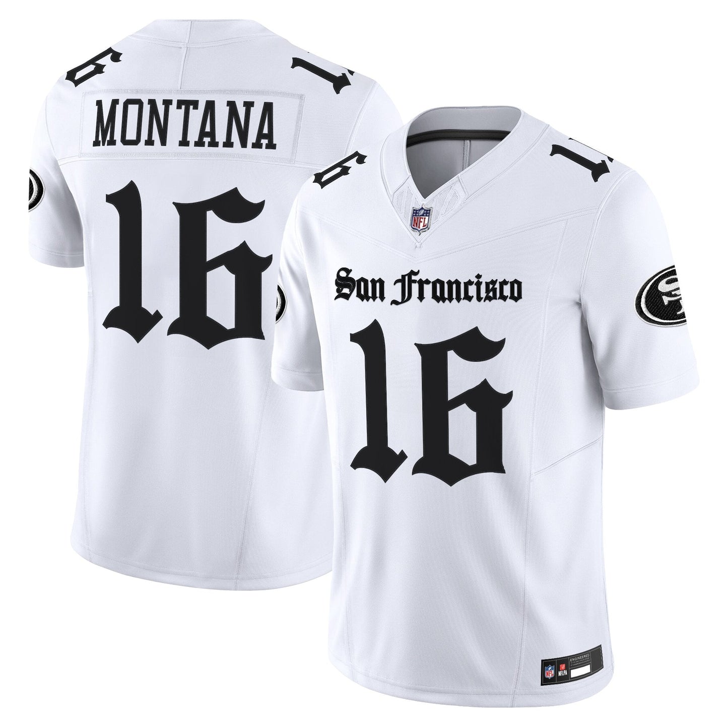 Men's San Francisco 49ers 'Gothic Edition' Vapor Limited Jersey - All Stitched