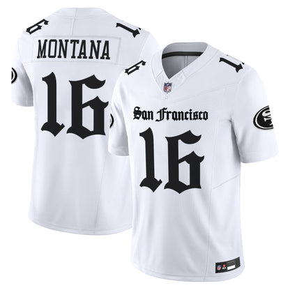Men's San Francisco 49ers 'Gothic Edition' Vapor Limited Jersey - All Stitched