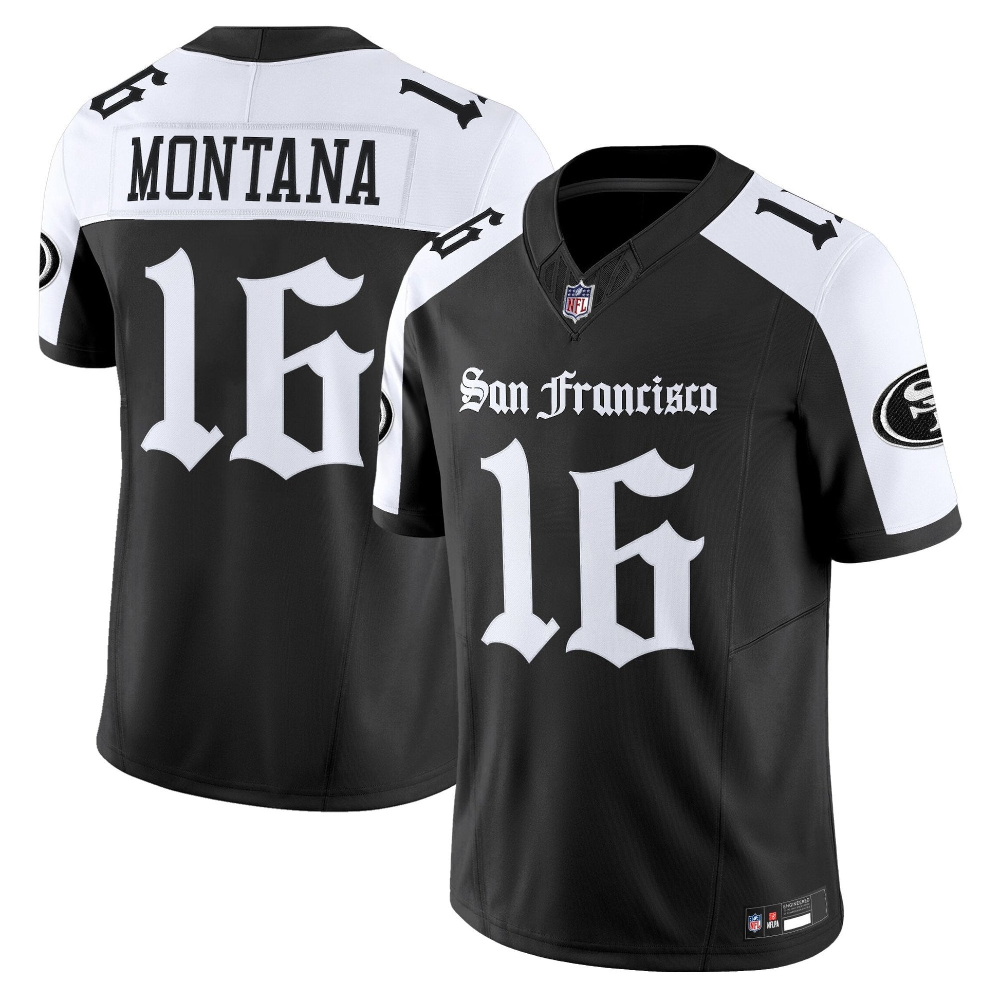 Men's San Francisco 49ers 'Gothic Edition' Vapor Limited Jersey - All Stitched