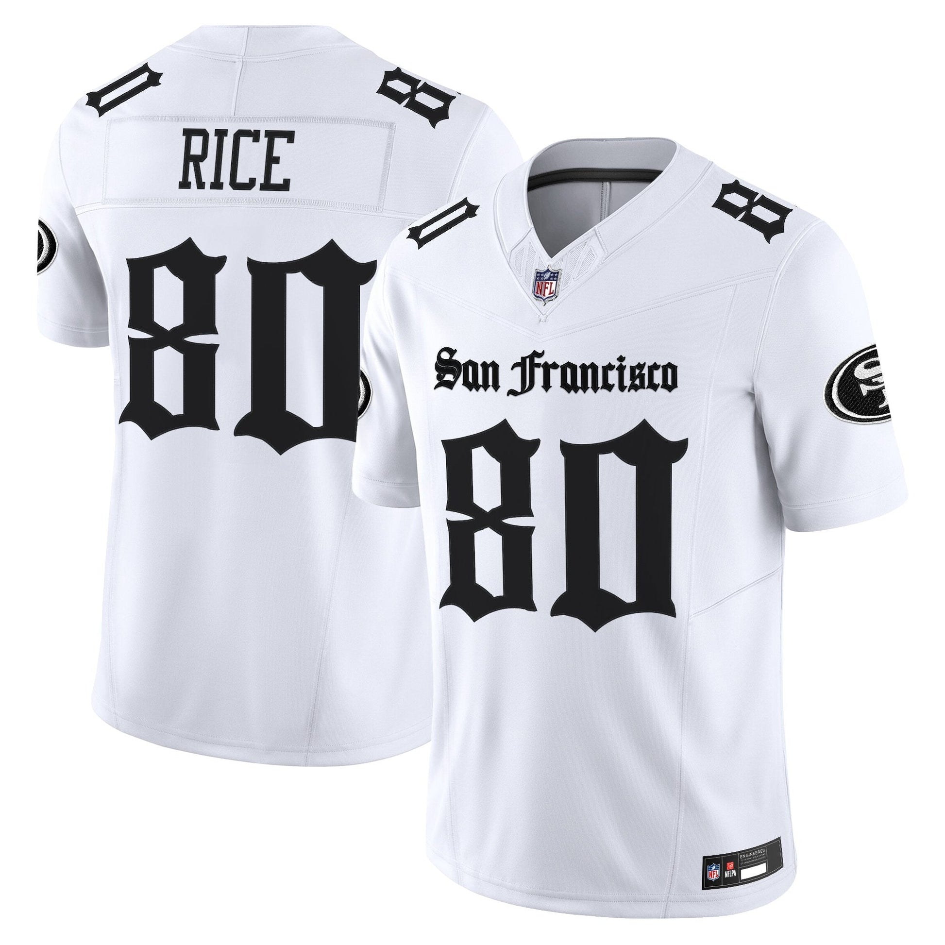 Men's San Francisco 49ers 'Gothic Edition' Vapor Limited Jersey - All Stitched