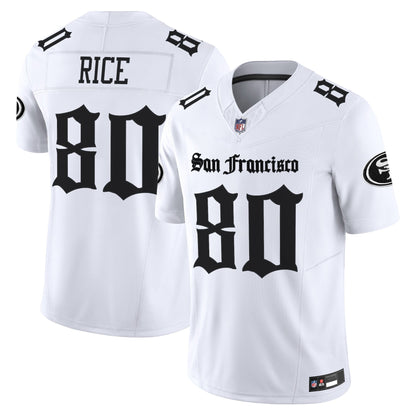 Men's San Francisco 49ers 'Gothic Edition' Vapor Limited Jersey - All Stitched