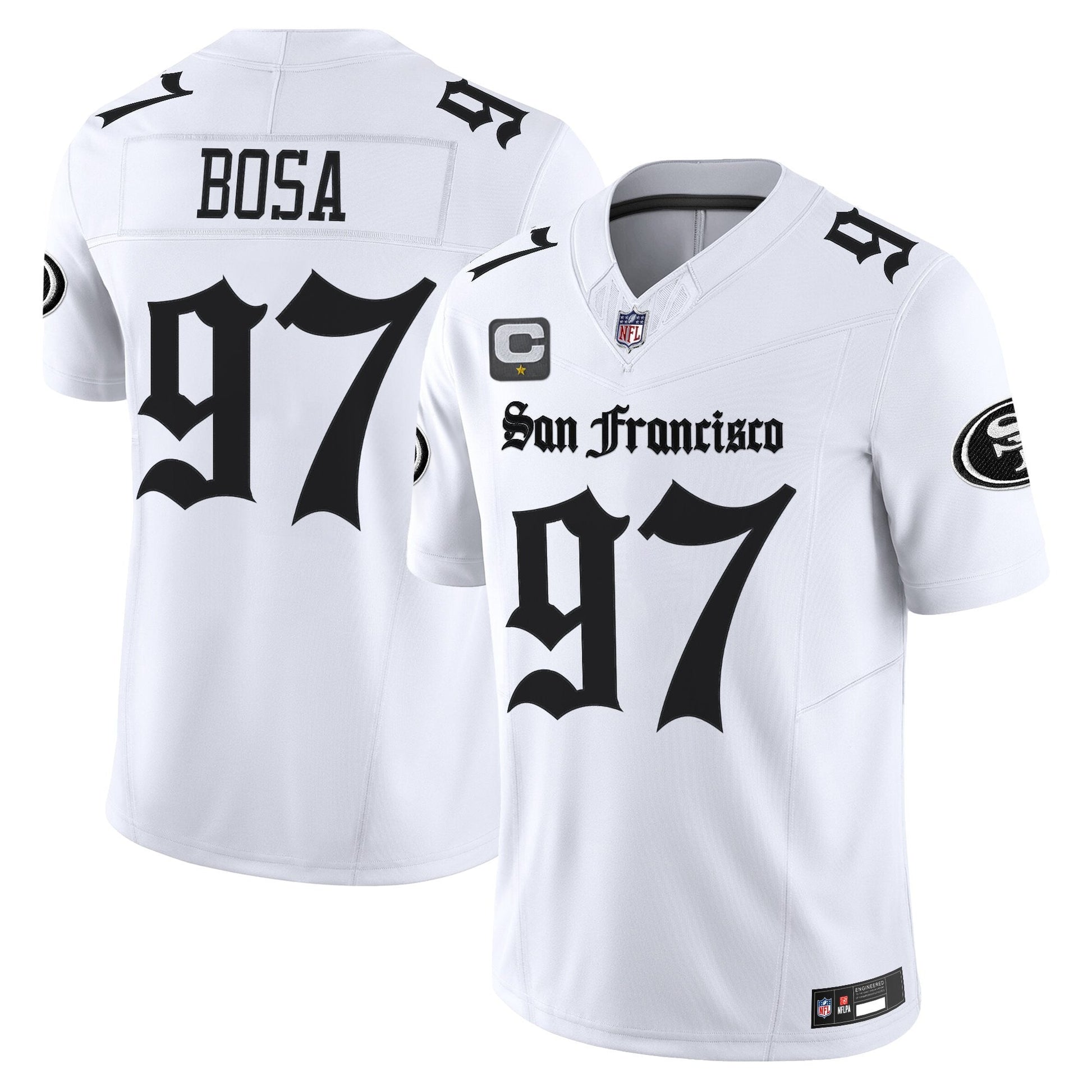 Men's San Francisco 49ers 'Gothic Edition' Vapor Limited Jersey - All Stitched