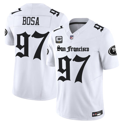 Men's San Francisco 49ers 'Gothic Edition' Vapor Limited Jersey - All Stitched