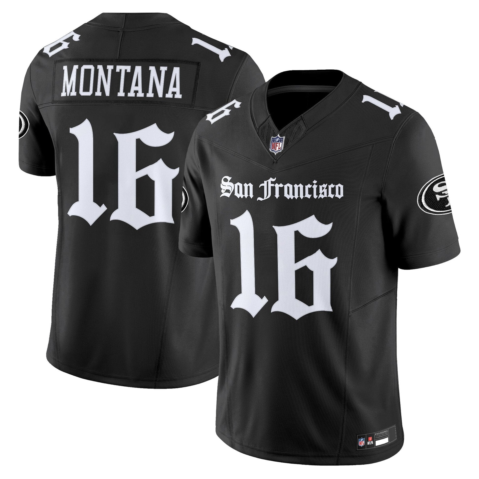 Men's San Francisco 49ers 'Gothic Edition' Vapor Limited Jersey - All Stitched