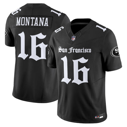 Men's San Francisco 49ers 'Gothic Edition' Vapor Limited Jersey - All Stitched