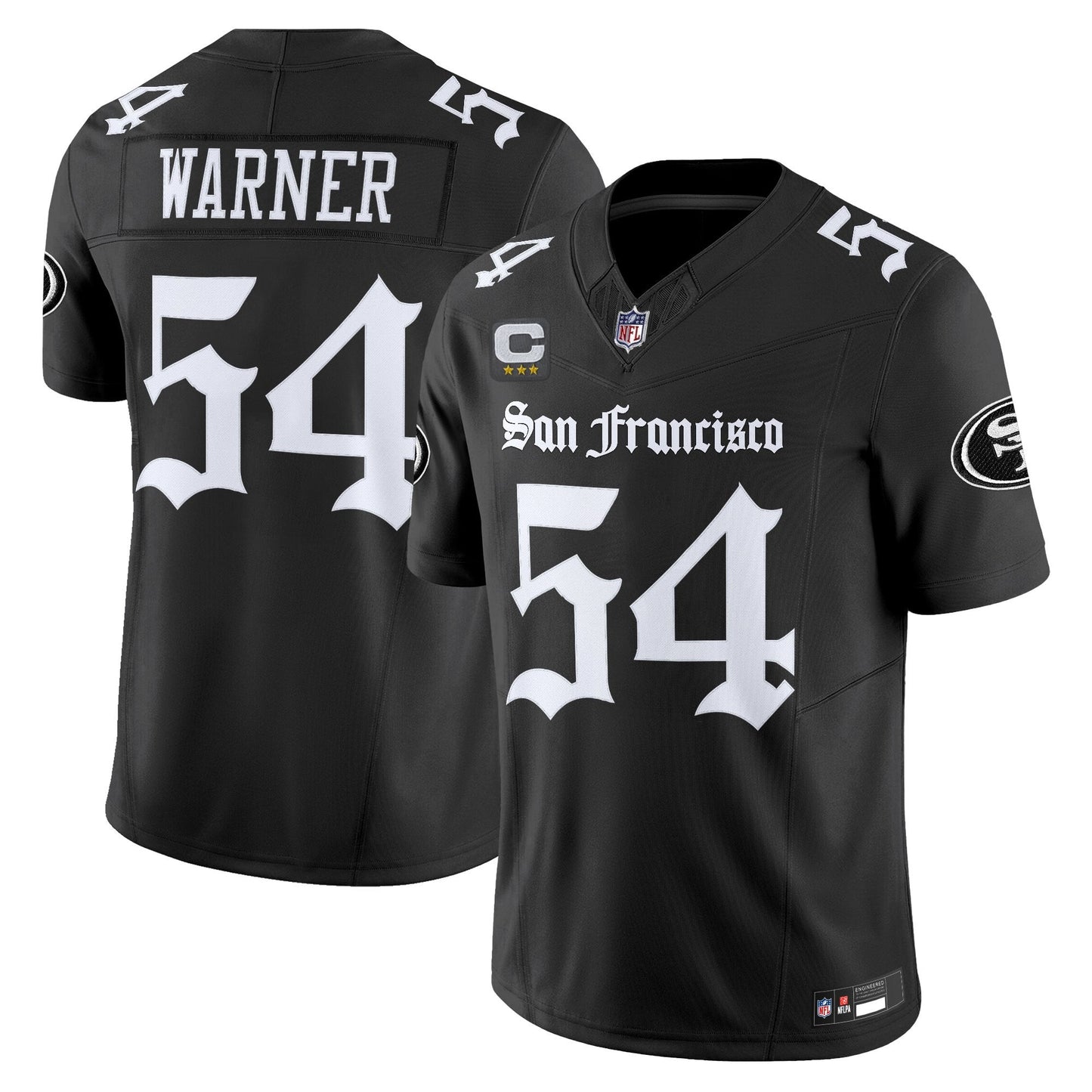 Men's San Francisco 49ers 'Gothic Edition' Vapor Limited Jersey - All Stitched