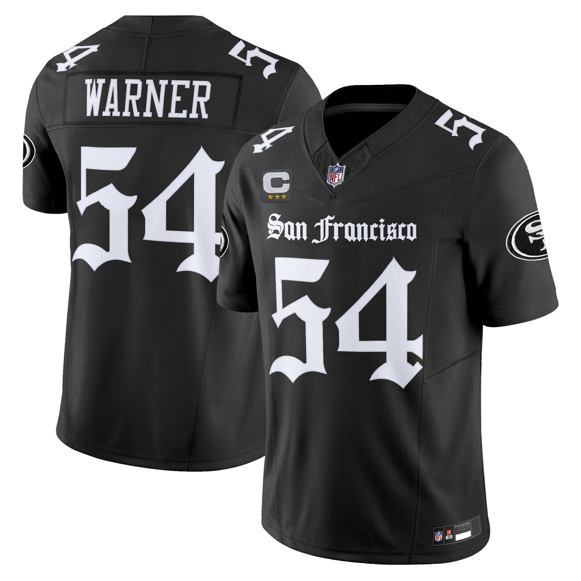 Men's San Francisco 49ers 'Gothic Edition' Vapor Limited Jersey - All Stitched