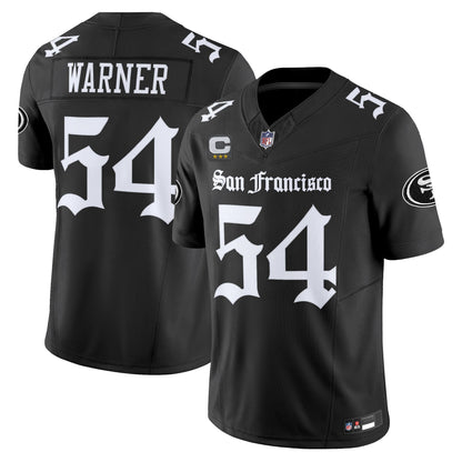 Men's San Francisco 49ers 'Gothic Edition' Vapor Limited Jersey - All Stitched