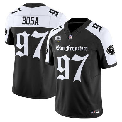 Men's San Francisco 49ers 'Gothic Edition' Vapor Limited Jersey - All Stitched