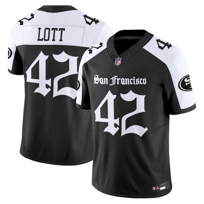 Men's San Francisco 49ers 'Gothic Edition' Vapor Limited Jersey - All Stitched