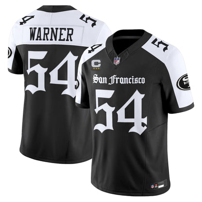 Men's San Francisco 49ers 'Gothic Edition' Vapor Limited Jersey - All Stitched
