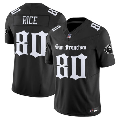 Men's San Francisco 49ers 'Gothic Edition' Vapor Limited Jersey - All Stitched