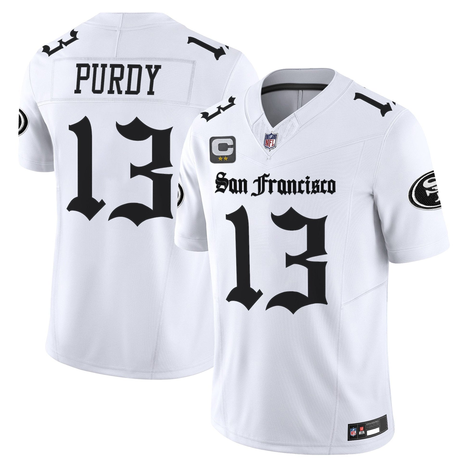 Men's San Francisco 49ers 'Gothic Edition' Vapor Limited Jersey - All Stitched