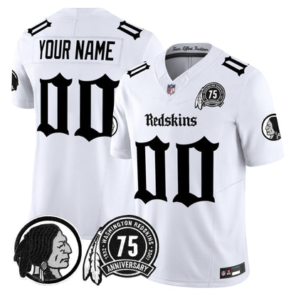 Washington Redskins 'Gothic Capital Edition' Vapor Limited Custom Jersey - All Stitched