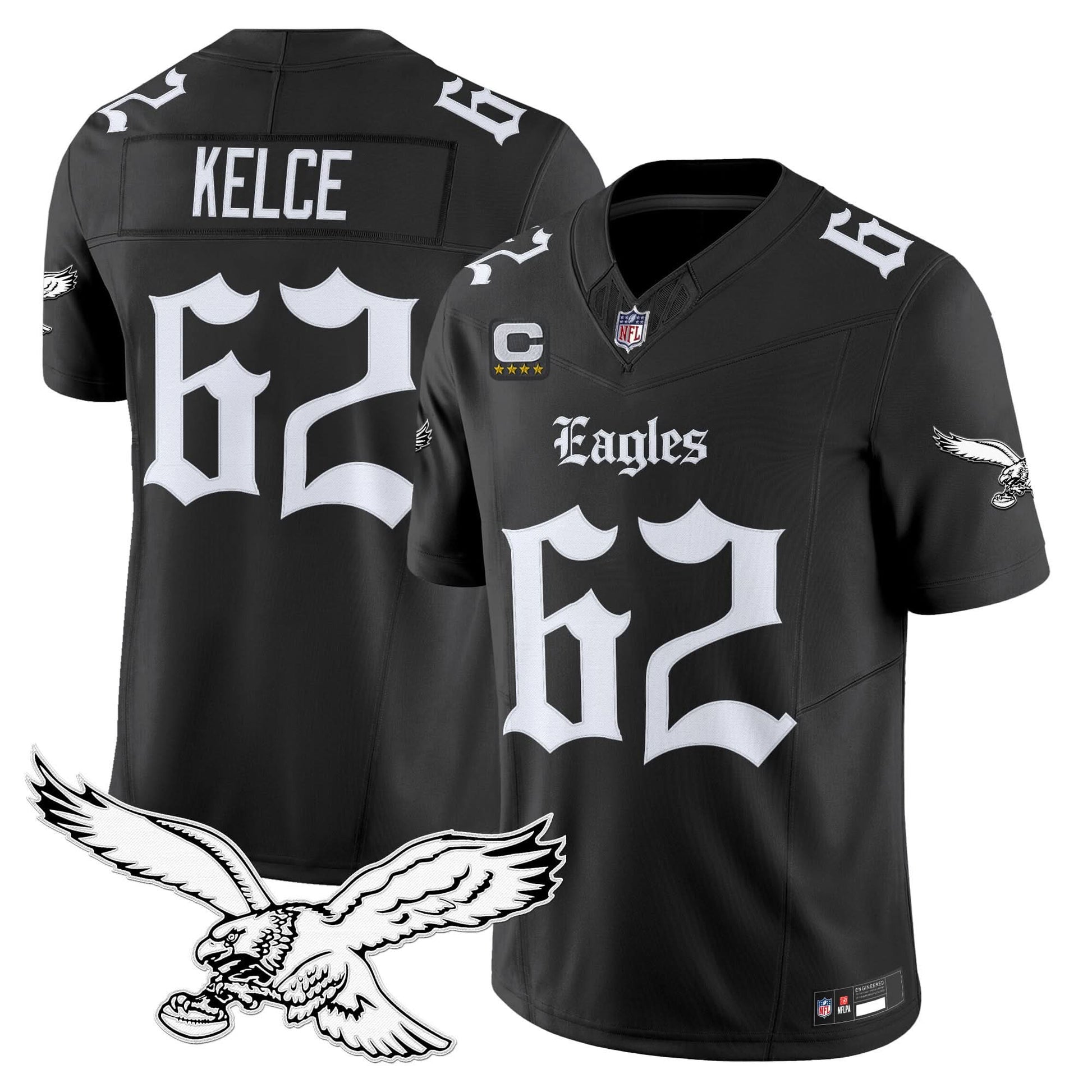 Men's Philadelphia Eagles 'Gothic Philly Edition' Vapor Limited Jersey - All Stitched