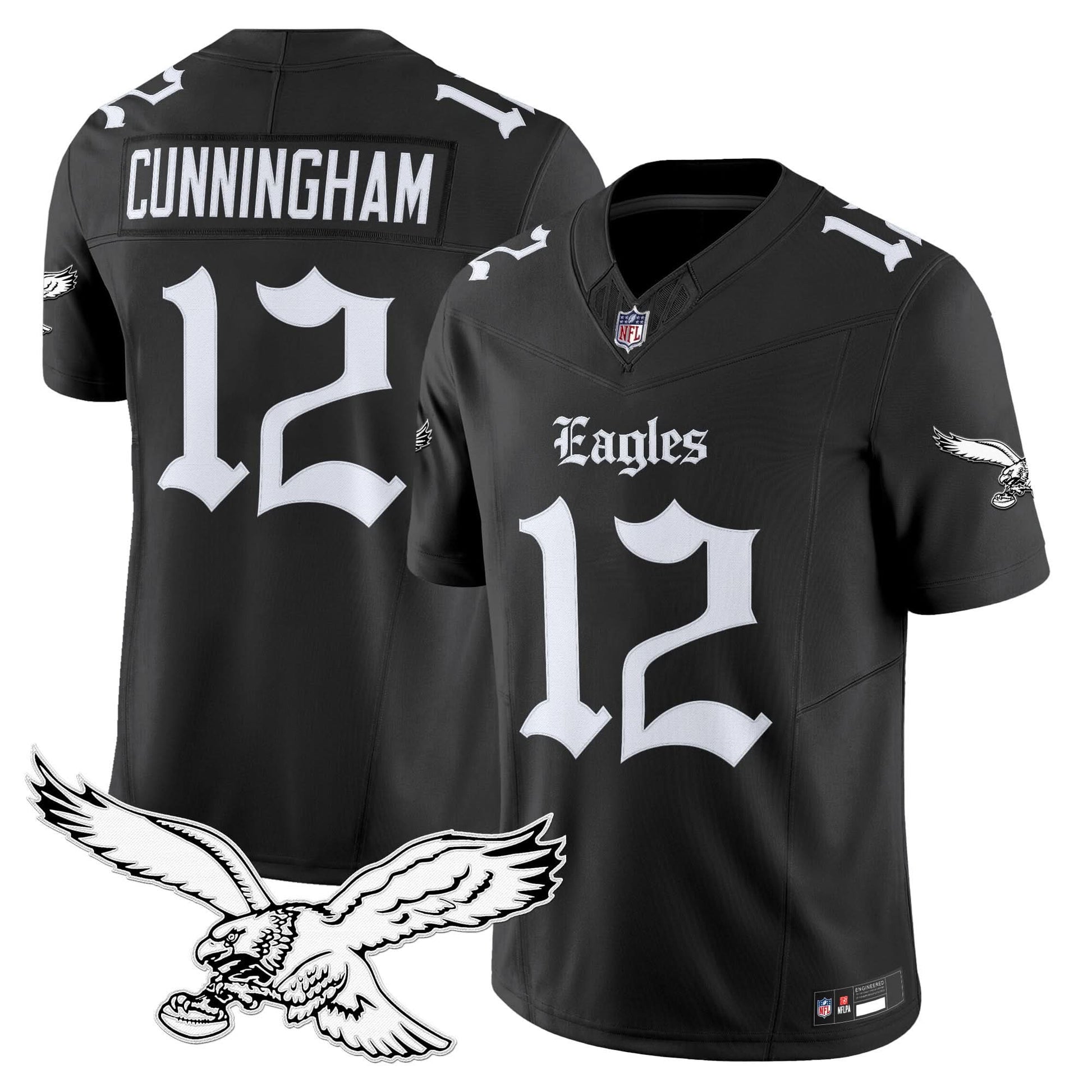 Men's Philadelphia Eagles 'Gothic Philly Edition' Vapor Limited Jersey - All Stitched