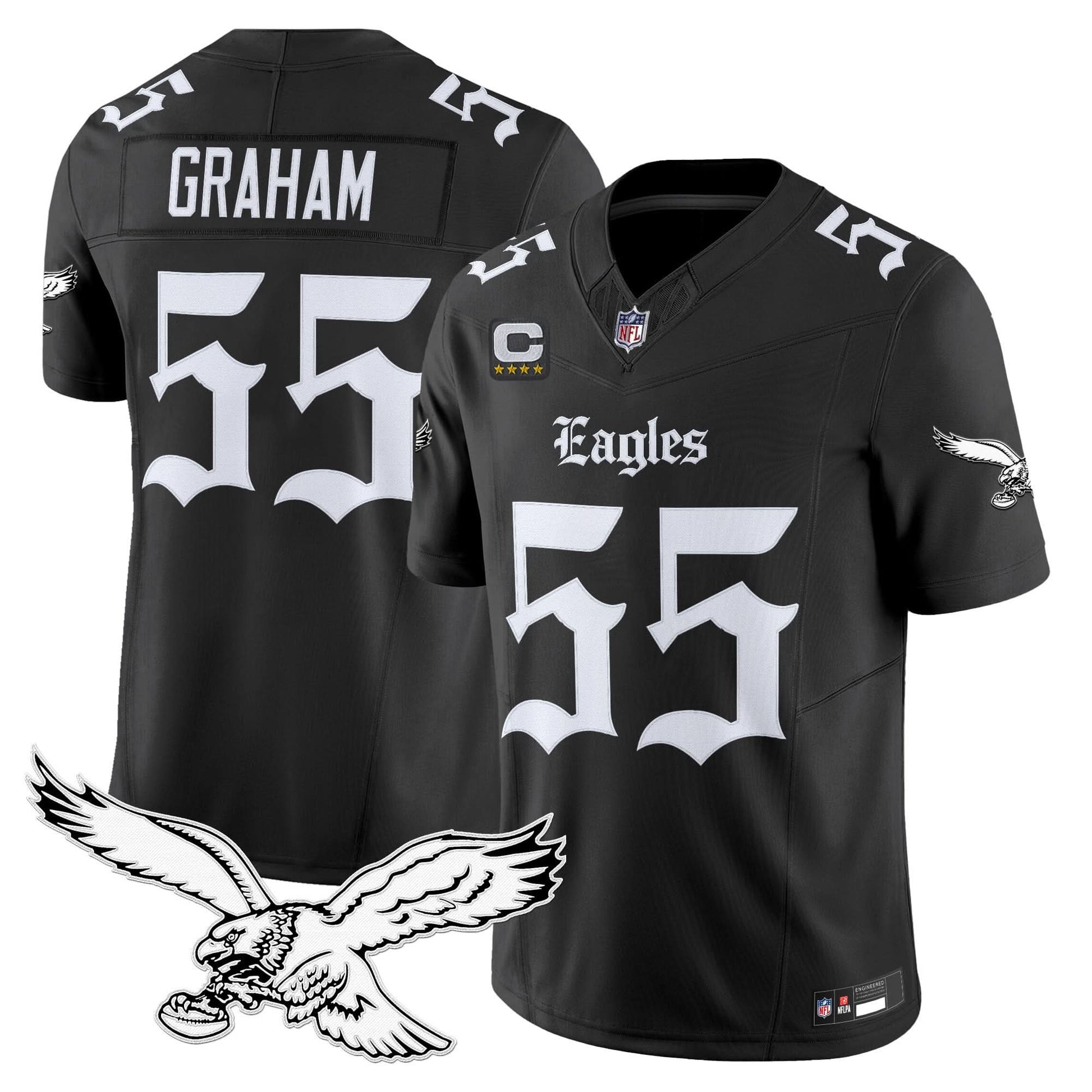 Men's Philadelphia Eagles 'Gothic Philly Edition' Vapor Limited Jersey - All Stitched