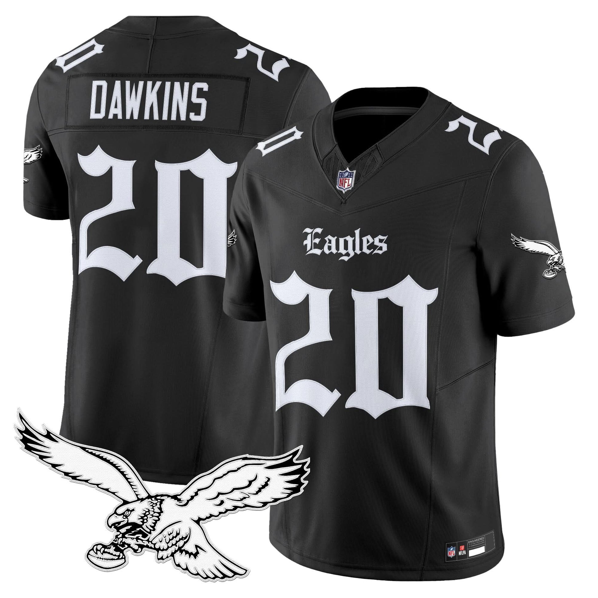 Men's Philadelphia Eagles 'Gothic Philly Edition' Vapor Limited Jersey - All Stitched