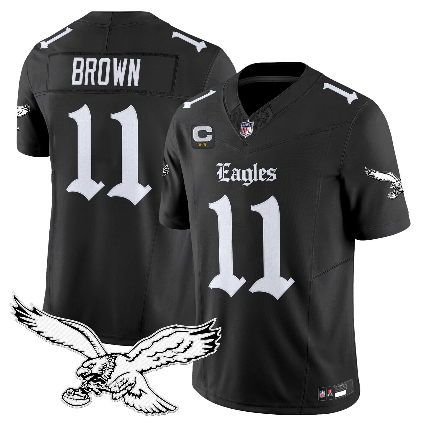 Men's Philadelphia Eagles 'Gothic Philly Edition' Vapor Limited Jersey - All Stitched