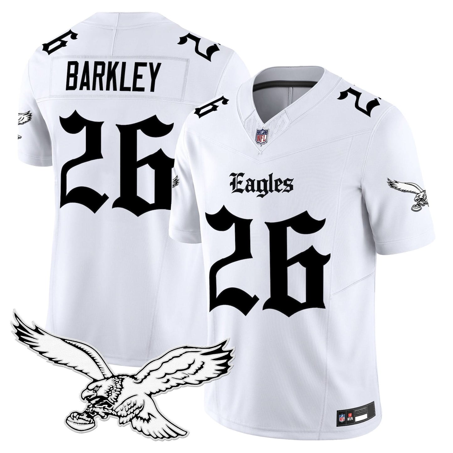 Men's Philadelphia Eagles 'Gothic Philly Edition' Vapor Limited Jersey - All Stitched
