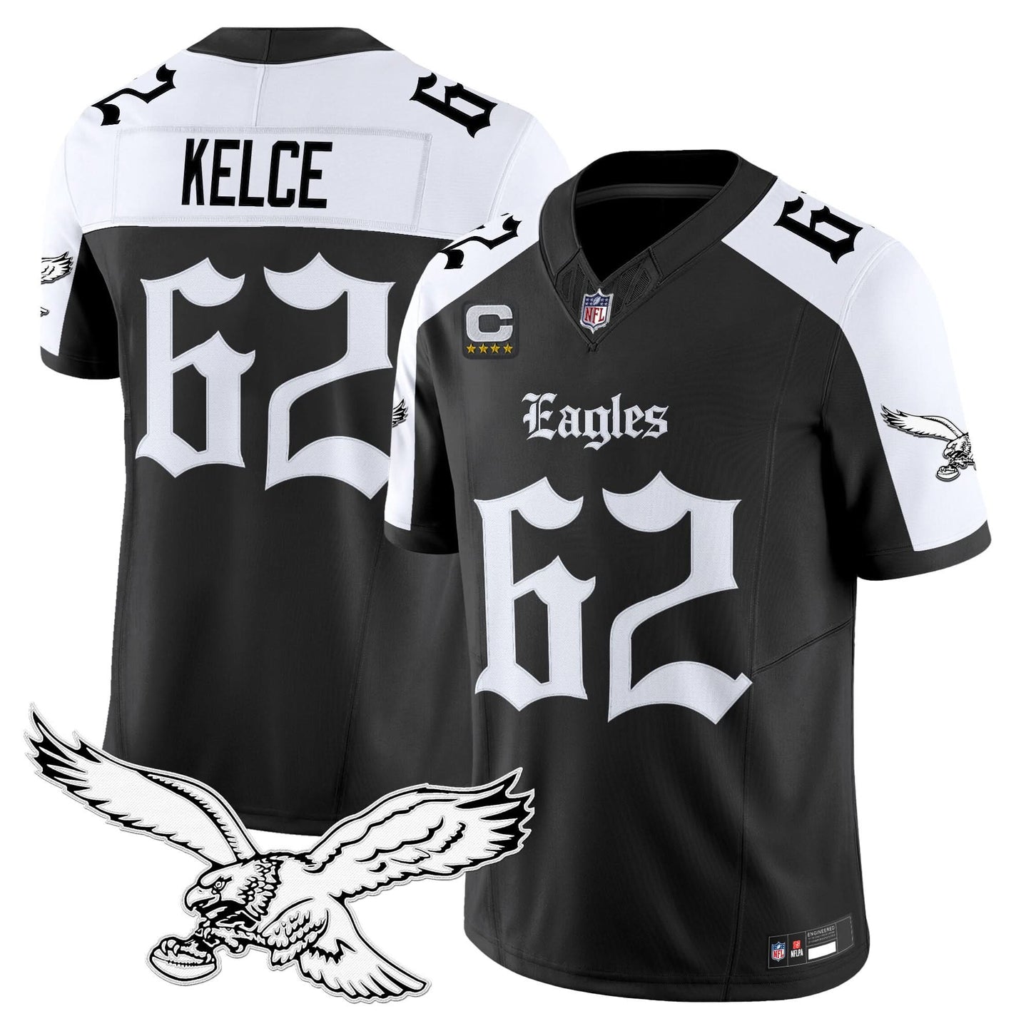 Men's Philadelphia Eagles 'Gothic Philly Edition' Vapor Limited Jersey - All Stitched