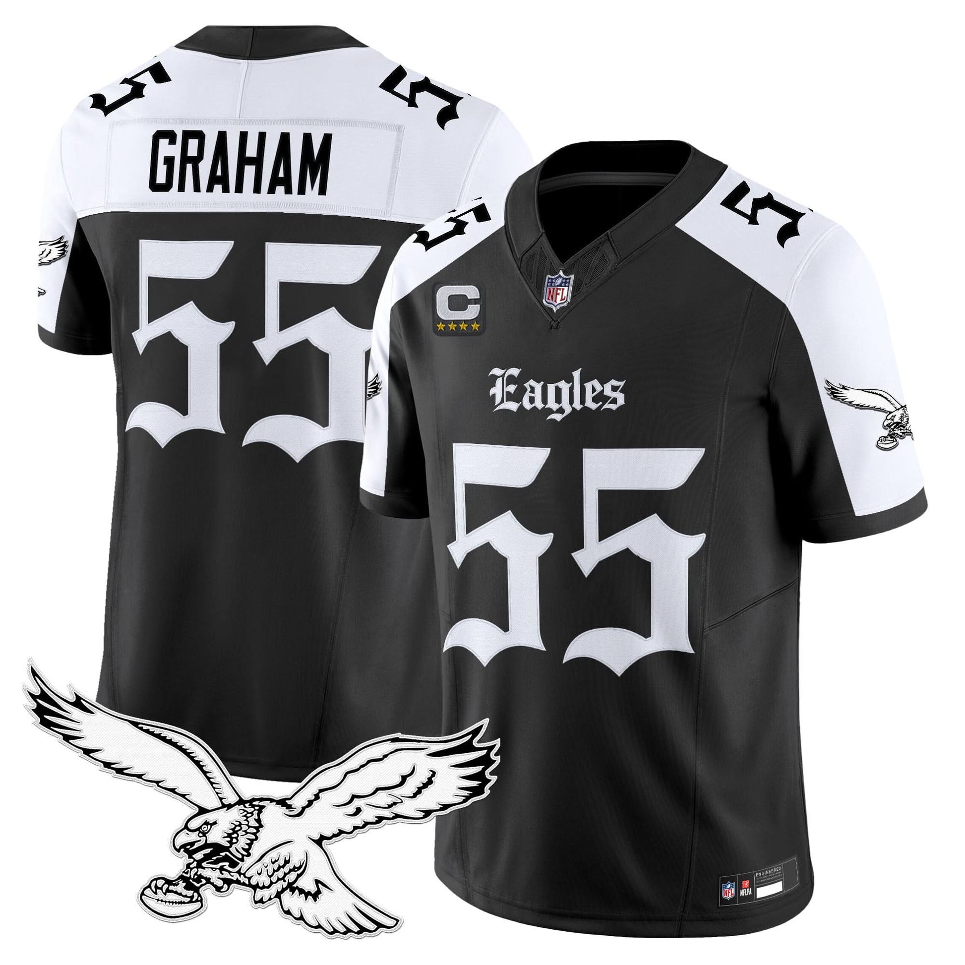 Men's Philadelphia Eagles 'Gothic Philly Edition' Vapor Limited Jersey - All Stitched