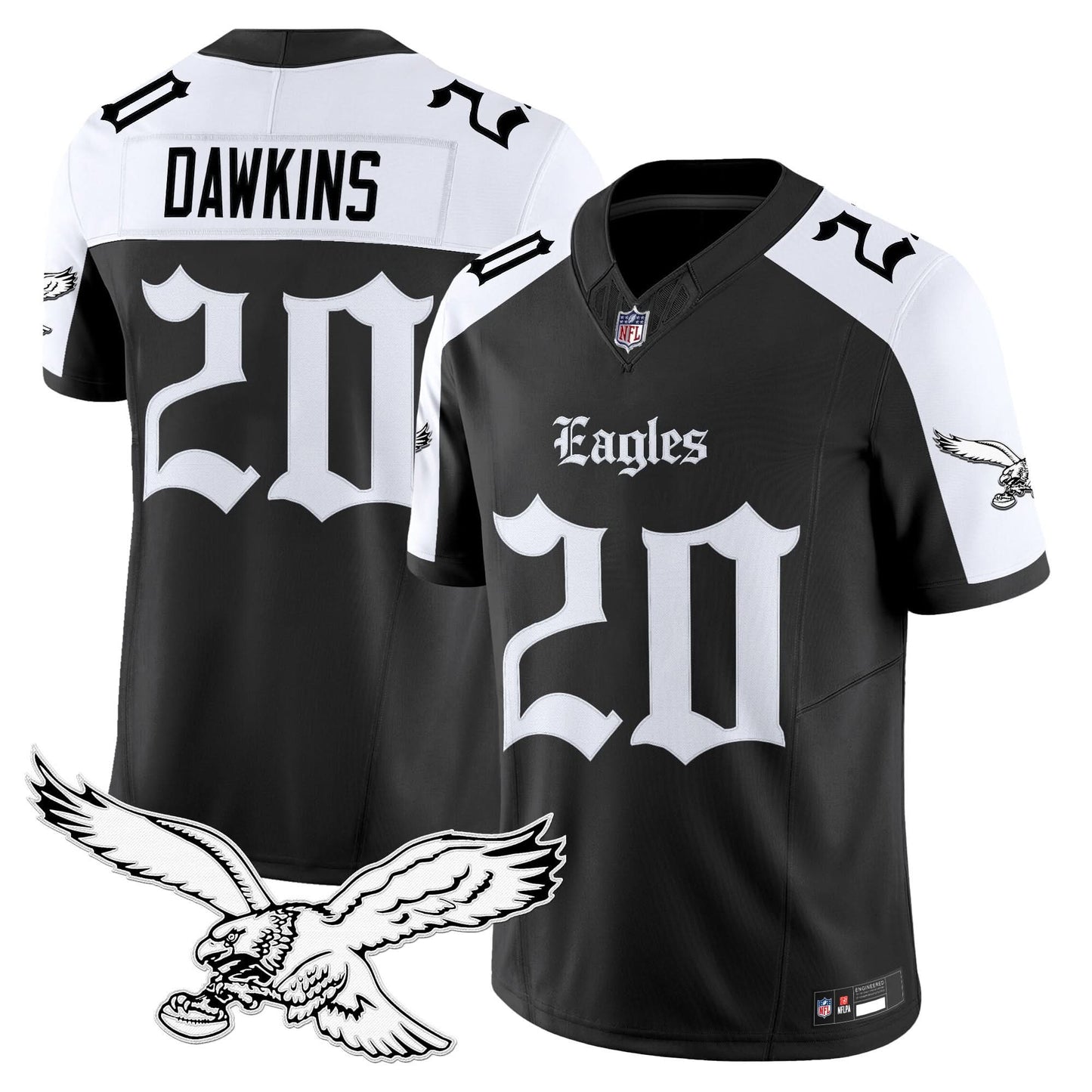 Men's Philadelphia Eagles 'Gothic Philly Edition' Vapor Limited Jersey - All Stitched