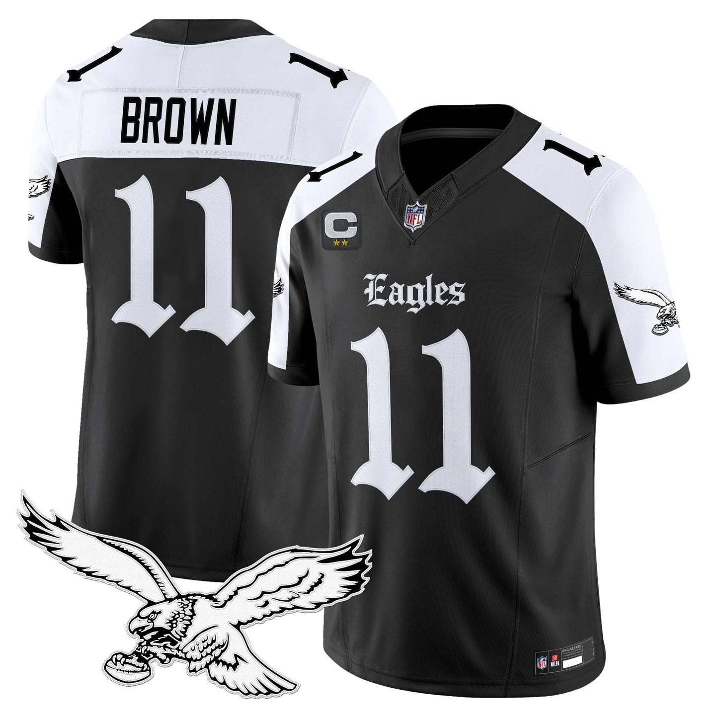 Men's Philadelphia Eagles 'Gothic Philly Edition' Vapor Limited Jersey - All Stitched