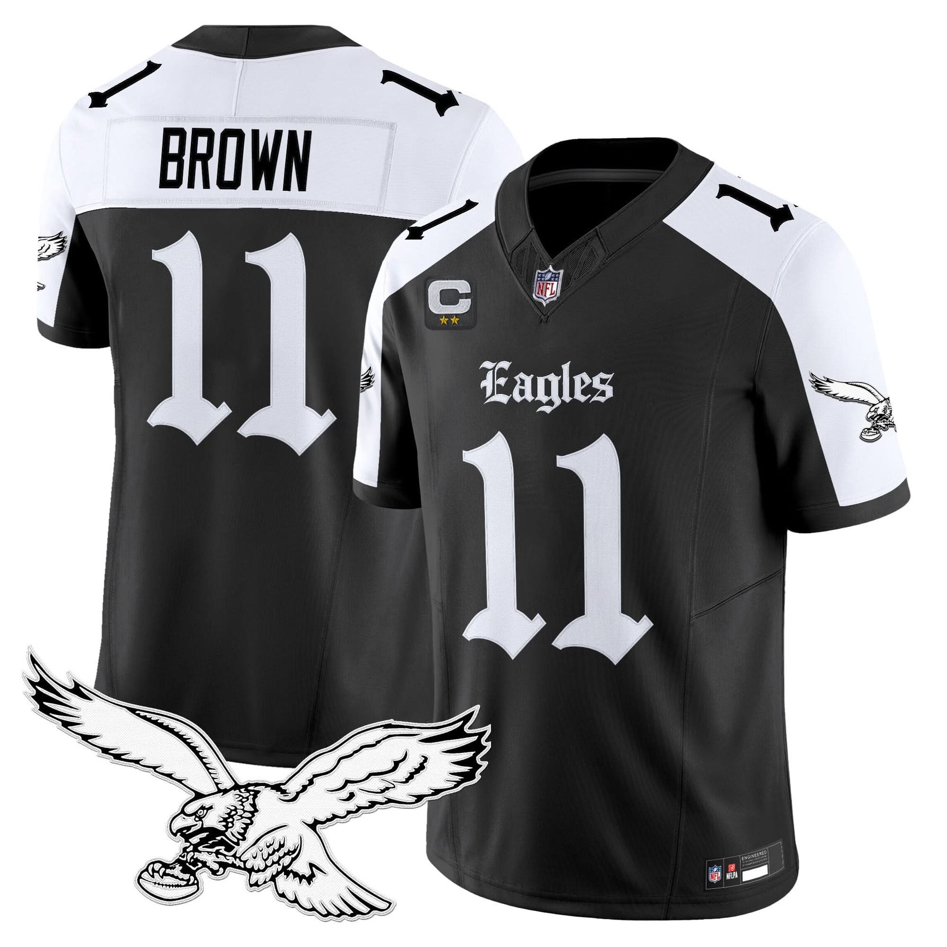 Men's Philadelphia Eagles 'Gothic Philly Edition' Vapor Limited Jersey - All Stitched