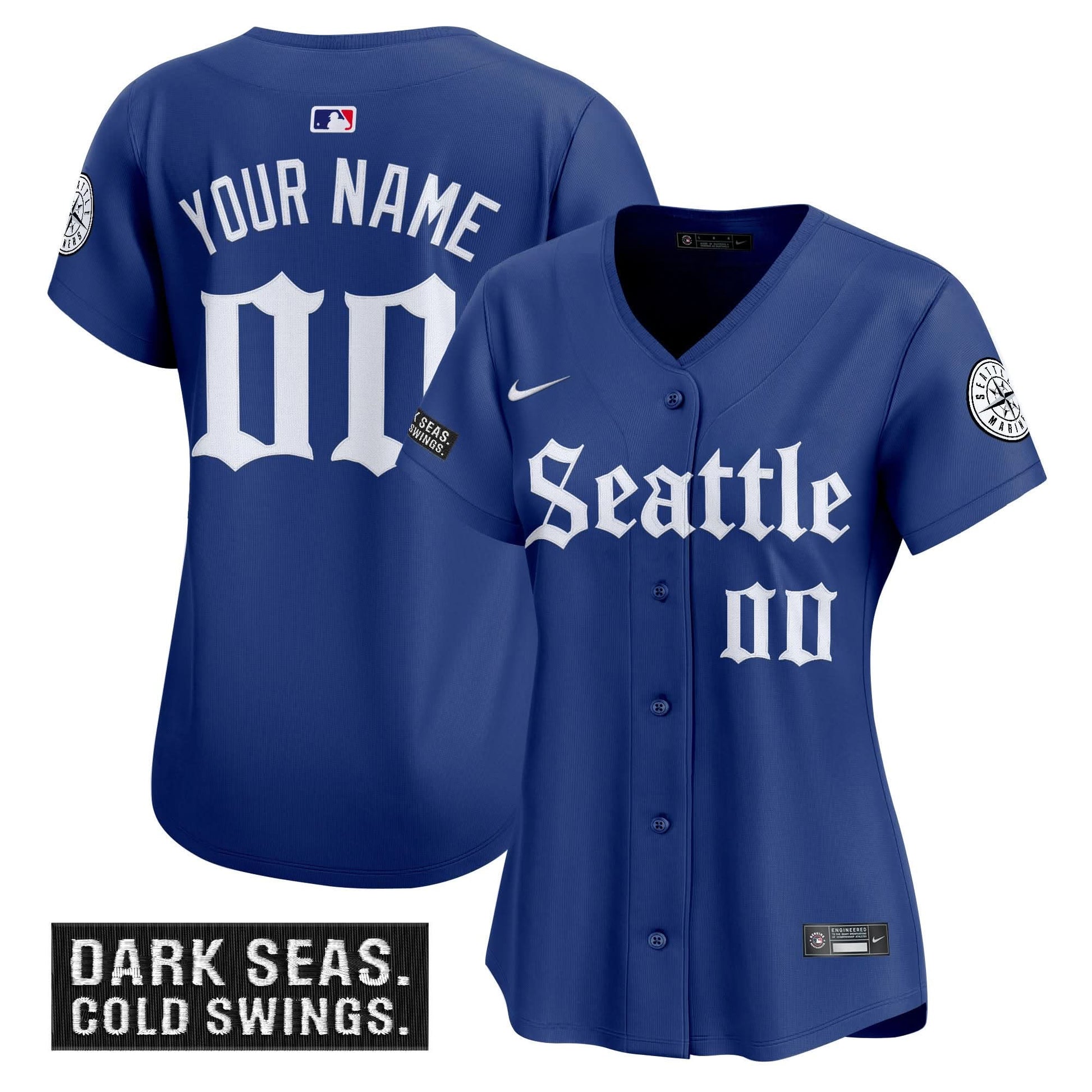 Seattle Mariners 'Deep Sea Gothic Edition' Vapor Premier Limited Custom Jersey - All Stitched