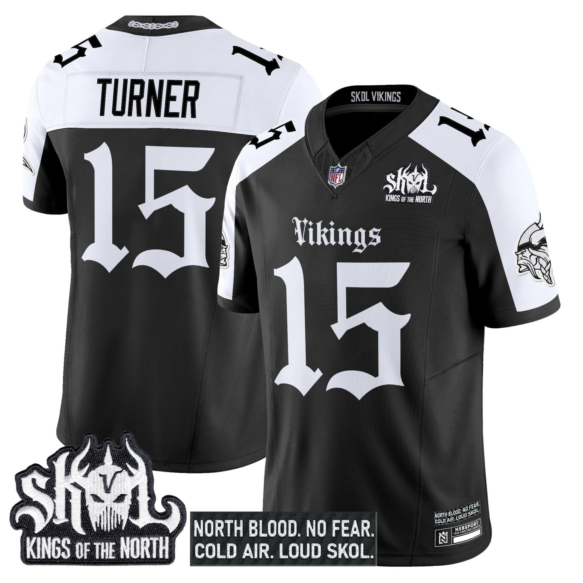 Men's Minnesota Vikings 'Gothic Norseblood Edition' Vapor Limited Jersey - All Stitched