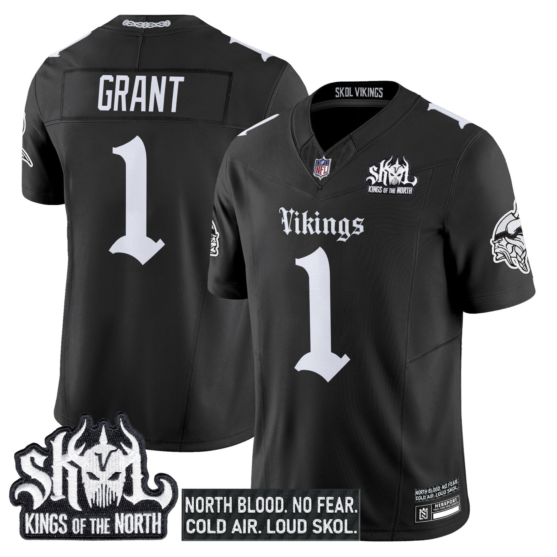 Men's Minnesota Vikings 'Gothic Norseblood Edition' Vapor Limited Jersey - All Stitched