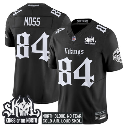 Men's Minnesota Vikings 'Gothic Norseblood Edition' Vapor Limited Jersey - All Stitched