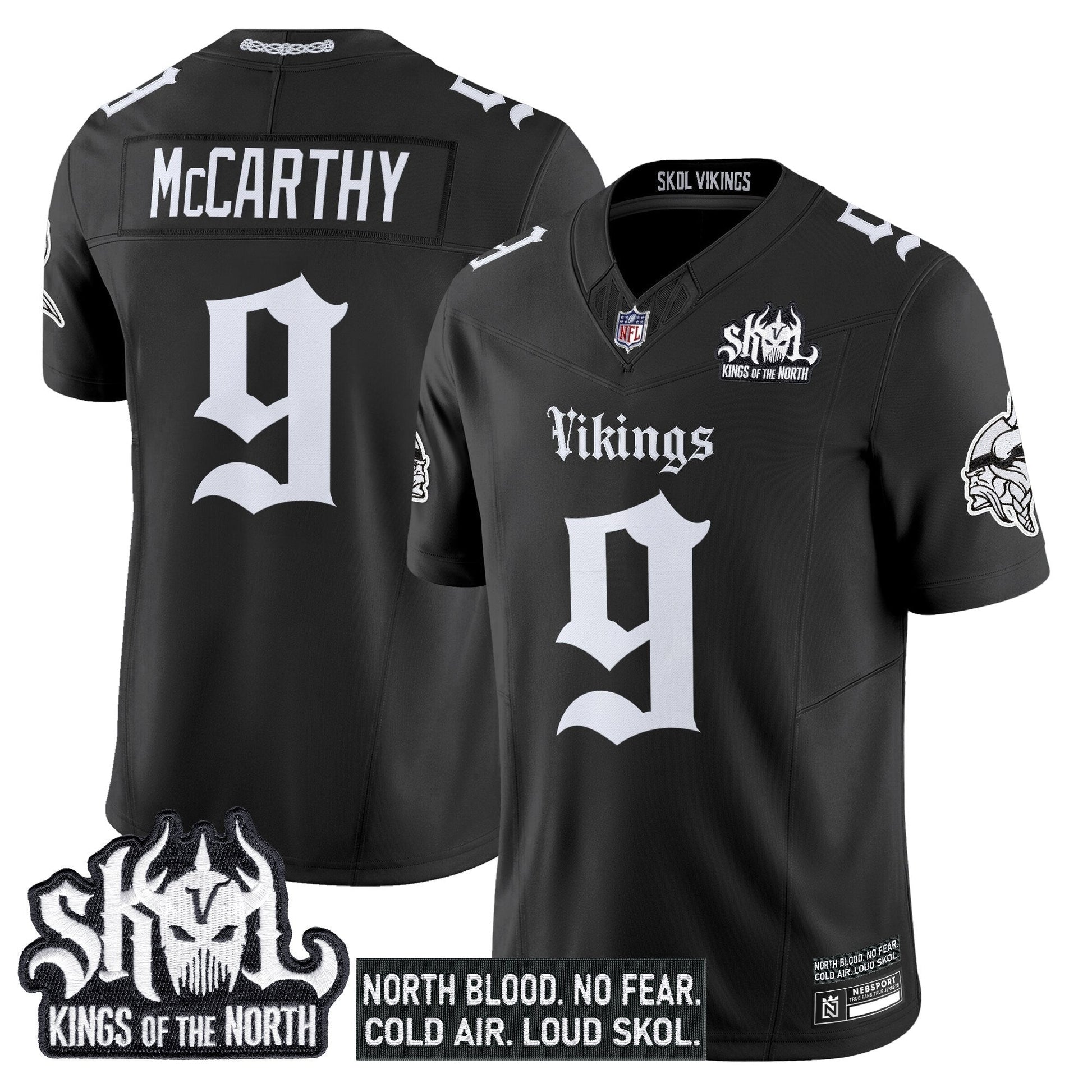 Men's Minnesota Vikings 'Gothic Norseblood Edition' Vapor Limited Jersey - All Stitched
