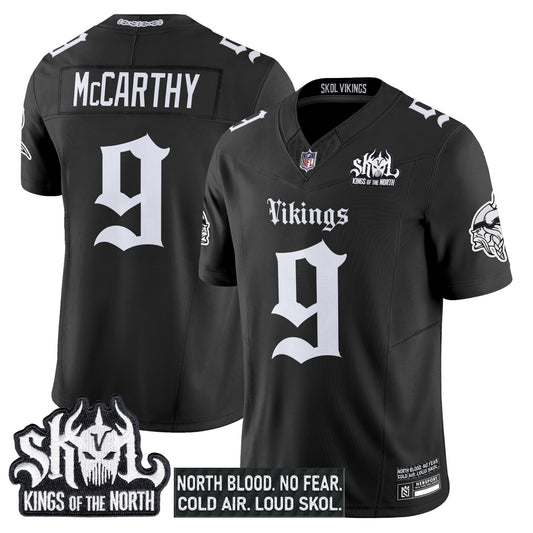 Men's Minnesota Vikings 'Gothic Norseblood Edition' Vapor Limited Jersey - All Stitched