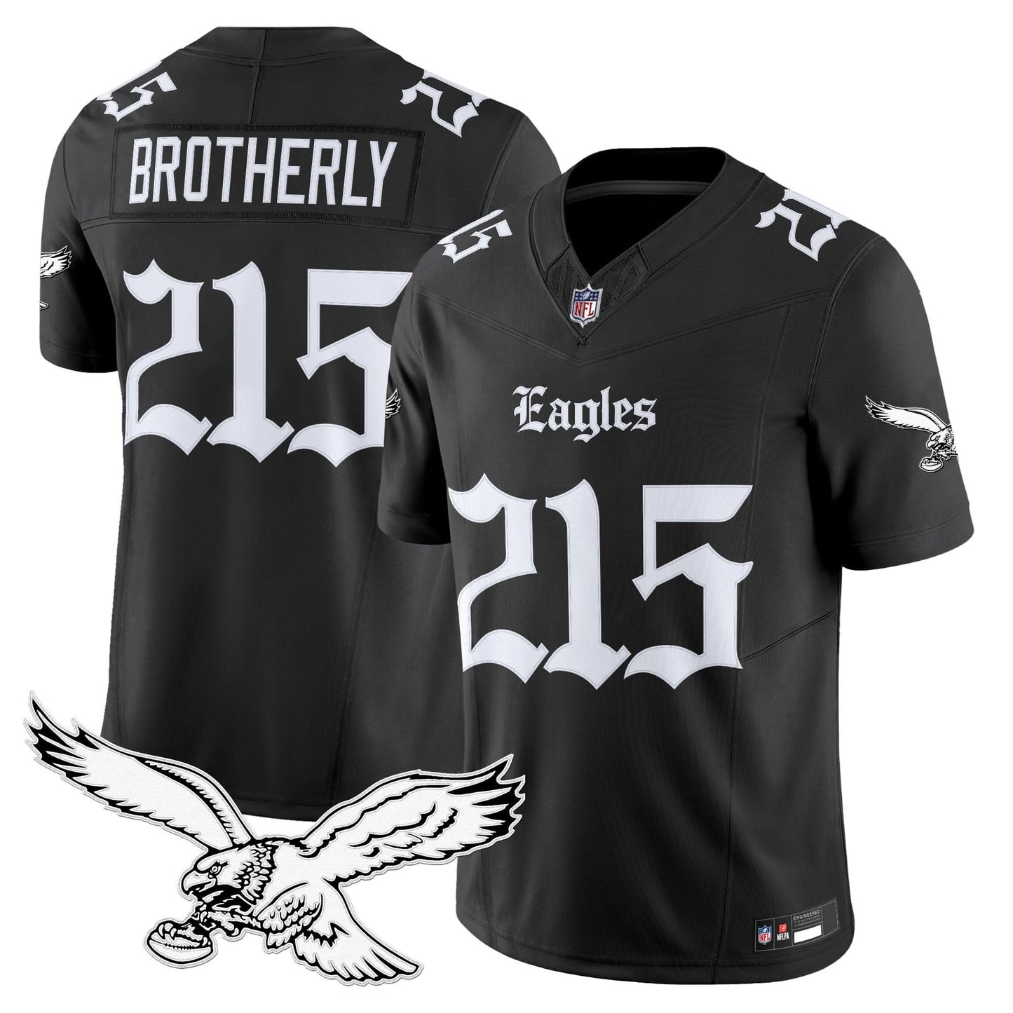 Men's Philadelphia Eagles 'Gothic Philly Edition' Vapor Limited Jersey - All Stitched