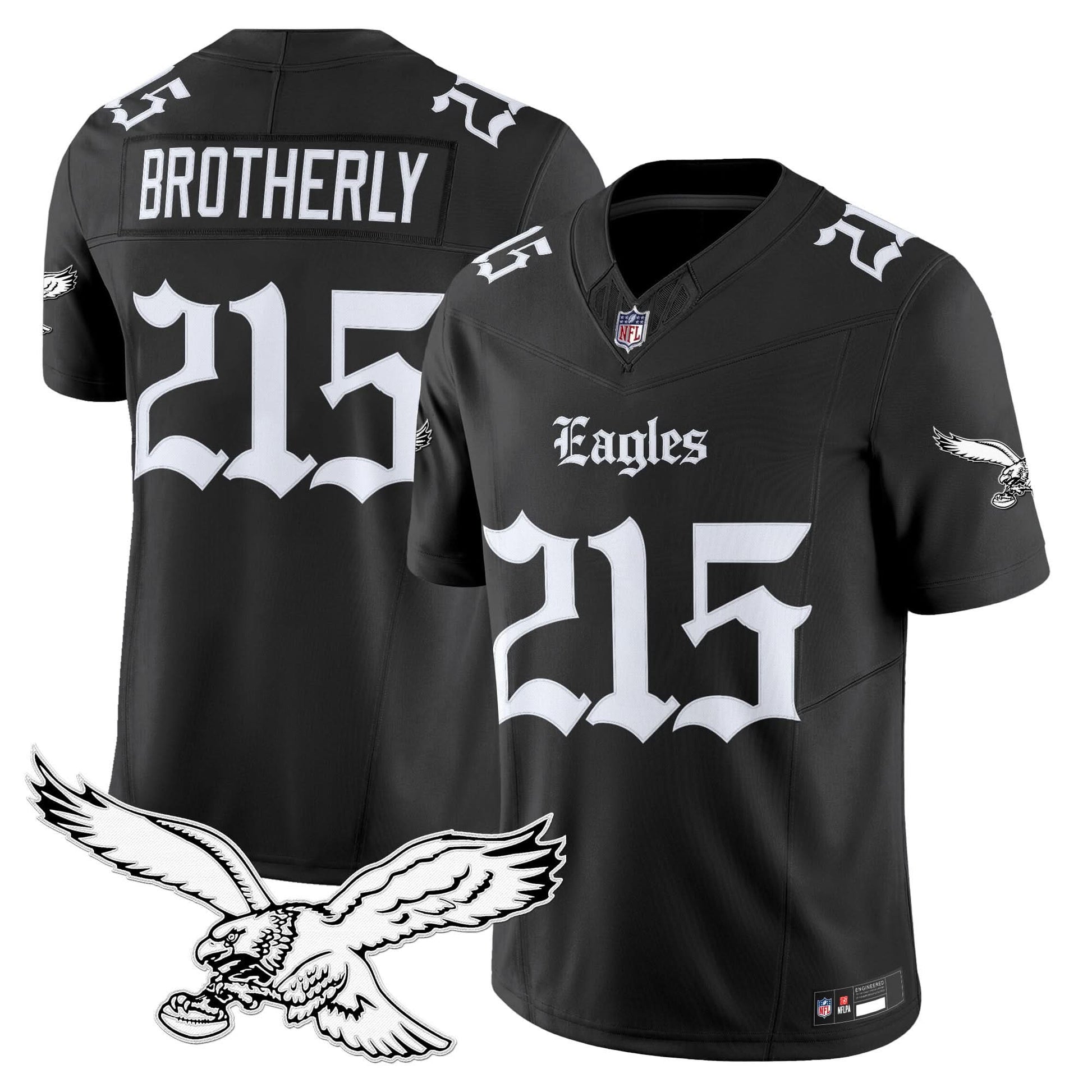 Men's Philadelphia Eagles 'Gothic Philly Edition' Vapor Limited Jersey - All Stitched