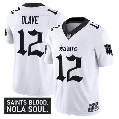 Men's New Orleans Saints 'Gothic Vieux Carr�� Edition' Vapor Jersey - All Stitched