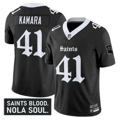 Men's New Orleans Saints 'Gothic Vieux Carr�� Edition' Vapor Jersey - All Stitched