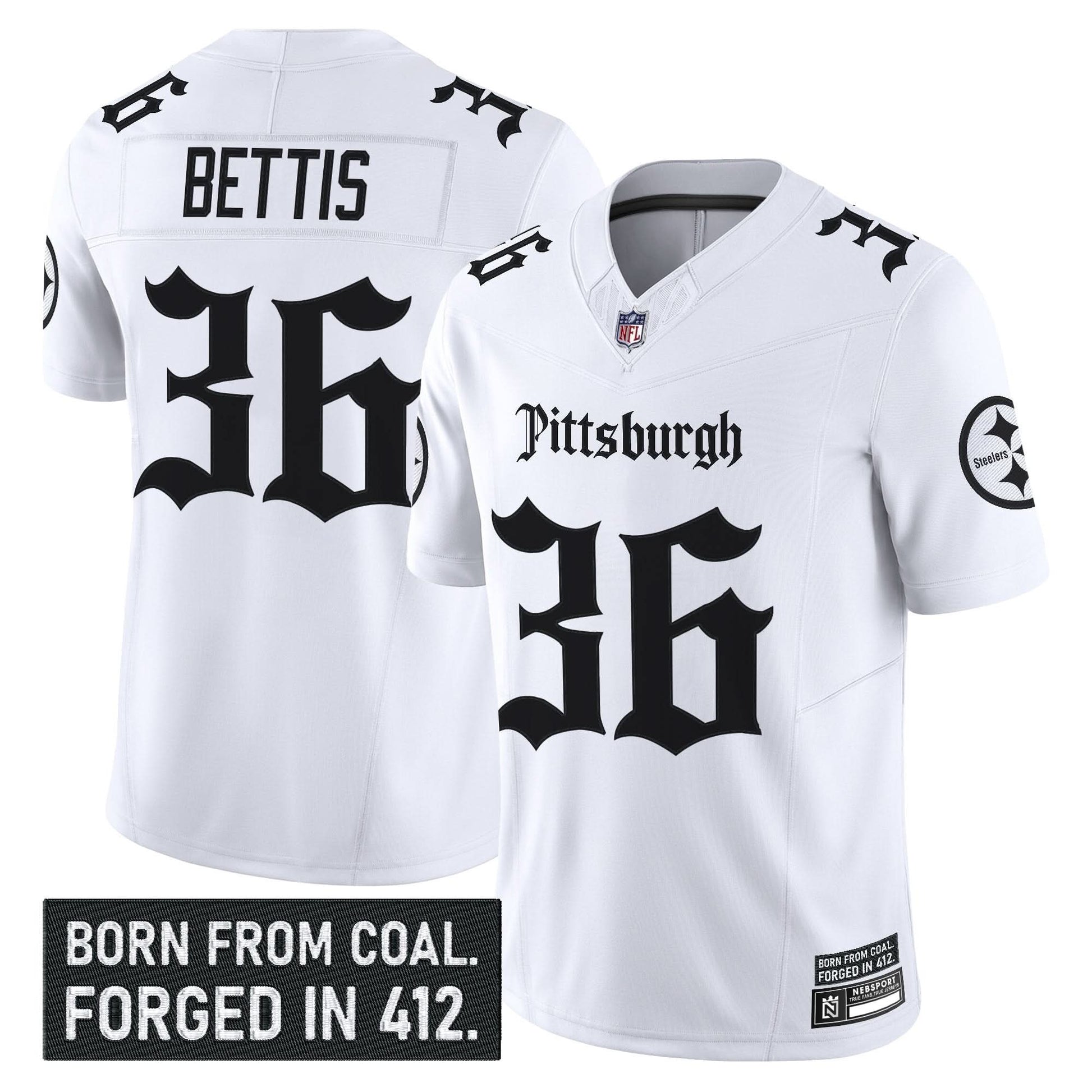 Men's Pittsburgh Steelers 'Gothic Steel City Edition' Vapor Limited Jersey - All Stitched