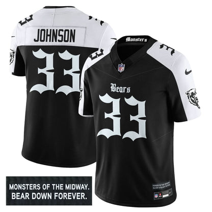 Men's Chicago Bears 'Gothic Monsters Edition' Vapor Limited Jersey - All Stitched