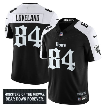 Men's Chicago Bears 'Gothic Monsters Edition' Vapor Limited Jersey - All Stitched