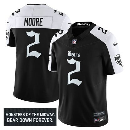 Men's Chicago Bears 'Gothic Monsters Edition' Vapor Limited Jersey - All Stitched
