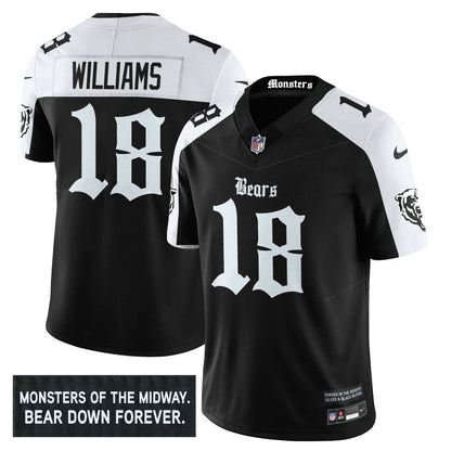 Men's Chicago Bears 'Gothic Monsters Edition' Vapor Limited Jersey - All Stitched